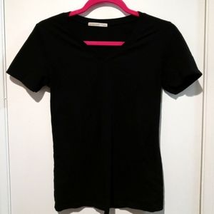 Black v neck t shirt